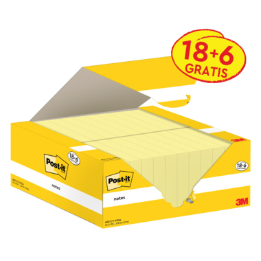 Post-it® Haftnotiz Notes Promotion 38 x 51 mm (B x H) gelb Produktbild