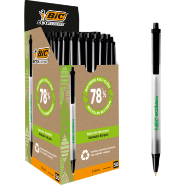 BIC® Kugelschreiber Clic Stic ecolutions® schwarz Produktbild pa_produktabbildung_1 L