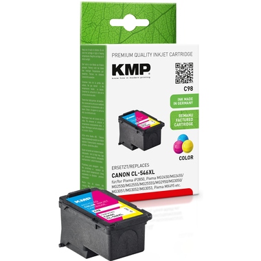KMP Tintenpatrone Kompatibel mit Canon 546XL cyan/magenta/gelb Produktbild pa_produktabbildung_1 L