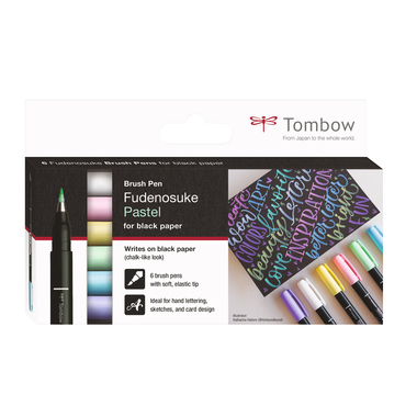 Tombow Kalligrafiestift Fudenosuke Pastel Produktbild pa_produktabbildung_1 L
