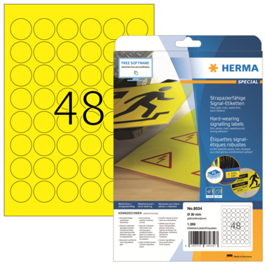 HERMA Folienetikett 30 mm Produktbild pa_produktabbildung_1 L