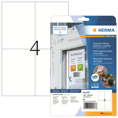 HERMA Folienetikett SPECIAL 105 x 148 mm (B x H) Produktbild pa_produktabbildung_1 L