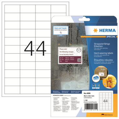 HERMA Folienetikett SPECIAL 48,3 x 25,4 mm (B x H) Produktbild pa_produktabbildung_1 L