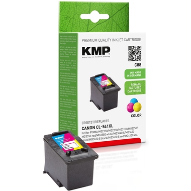 KMP Tintenpatrone Kompatibel mit Canon CL541XL cyan/magenta/gelb Produktbild pa_produktabbildung_1 L