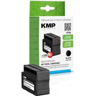 KMP Tintenpatrone Kompatibel mit HP 932XL schwarz Produktbild pa_produktabbildung_1 L