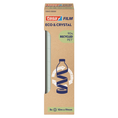 tesa® Klebefilm Eco & Crystal 8 St./Pack. 19 mm x 10 m (B x L) Produktbild