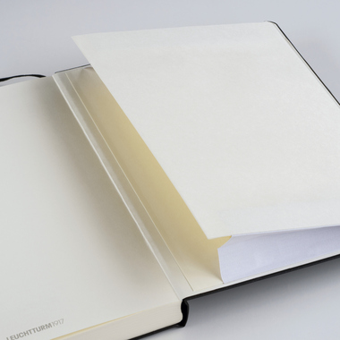 LEUCHTTURM1917 Notizbuch Medium Hardcover blanko schwarz Produktbild pa_produktabbildung_5 L