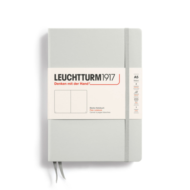 LEUCHTTURM Notizbuch Medium Natural Colours Hardcover blanko light grey Produktbild