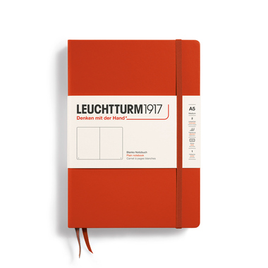 LEUCHTTURM Notizbuch Medium Natural Colours Hardcover blanko fox red Produktbild