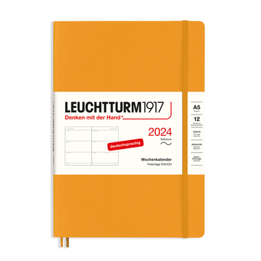 LEUCHTTURM Buchkalender Medium DIN A5 2024 rising sun Produktbild pa_produktabbildung_1 L