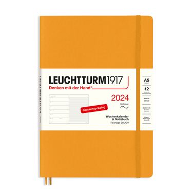 LEUCHTTURM1917 Buchkalender Medium DIN A5 2024 rising sun Produktbild