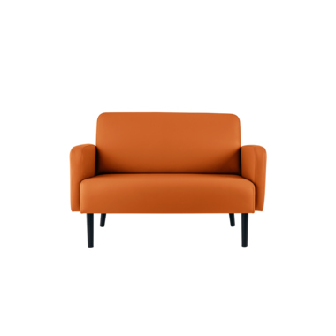 Paperflow Sofa easyChair LISBOA 2 Sitzeinheiten Kunstleder (79 % PVC, 21 % PES) orange Produktbild