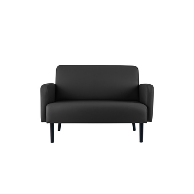 Paperflow Sofa easyChair LISBOA 2 Sitzeinheiten Kunstleder (79 % PVC, 21 % PES) schwarz Produktbild