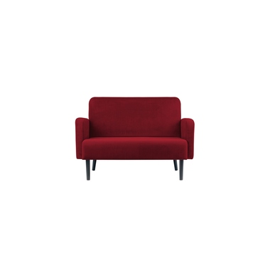 Paperflow Sofa easyChair LISBOA 2 Sitzeinheiten Samt (100 % Polyester) rot Produktbild