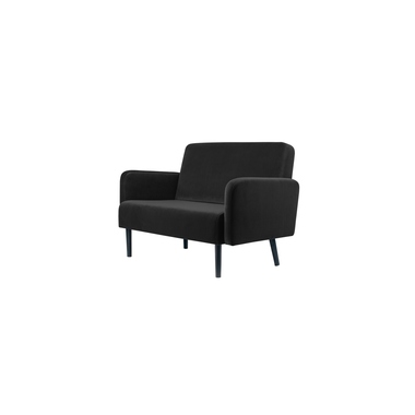 Paperflow Sofa easyChair LISBOA 2 Sitzeinheiten Samt (100 % Polyester) schwarz Produktbild pa_produktabbildung_2 L