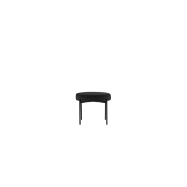 Paperflow Sitzhocker GAIA Samt (100 % Polyester) schwarz Produktbild