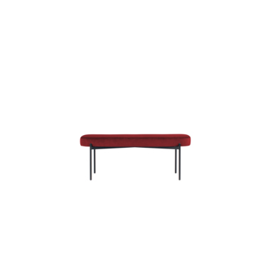Paperflow Sitzbank GAIA L Samt (100 % Polyester) rot Produktbild