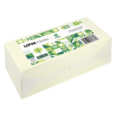 UPM Notes Haftnotiz 75 x 75 mm (B x H) 100 Bl./Block 12 Block/Pack. Produktbild
