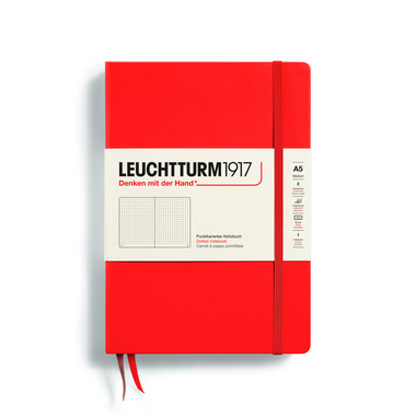 LEUCHTTURM Notizbuch Re:combine your thoughts Medium Hardcover punktkariert (dotted) lobster Produktbild