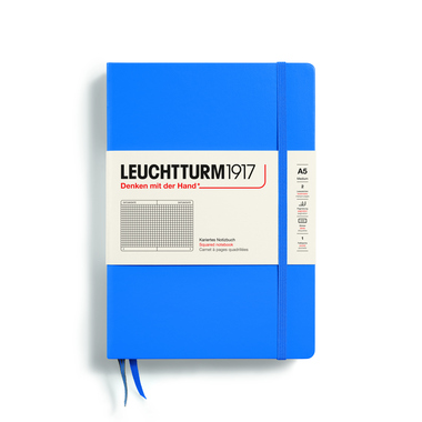 LEUCHTTURM Notizbuch Re:combine your thoughts Medium Hardcover kariert sky Produktbild