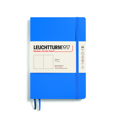 LEUCHTTURM Notizbuch Re:combine your thoughts Medium Softcover blanko sky Produktbild