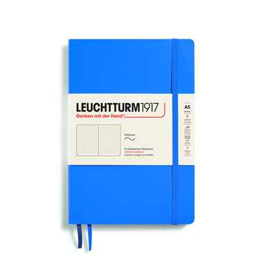 LEUCHTTURM Notizbuch Re:combine your thoughts Medium Softcover punktkariert (dotted) sky Produktbild