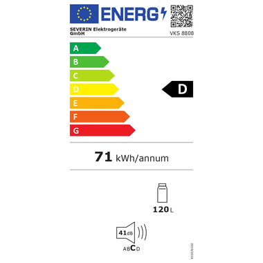 Energieeffizienzklasse: D