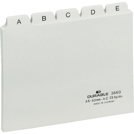 DURABLE Leitkarte DIN A6 quer weiß Produktbild pa_produktabbildung_1 XL