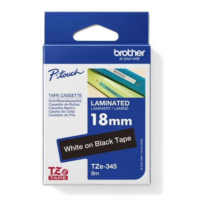 Brother Schriftbandkassette P-touch 18 mm x 8 m (B x L) TZe-345 Produktbild pa_produktabbildung_1 XL
