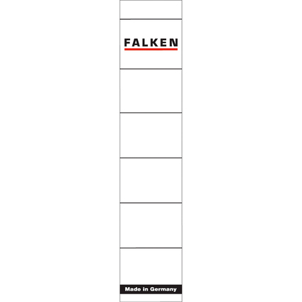 Falken Ordnerrückenetikett schmal/kurz weiß Produktbild pa_produktabbildung_1 XL