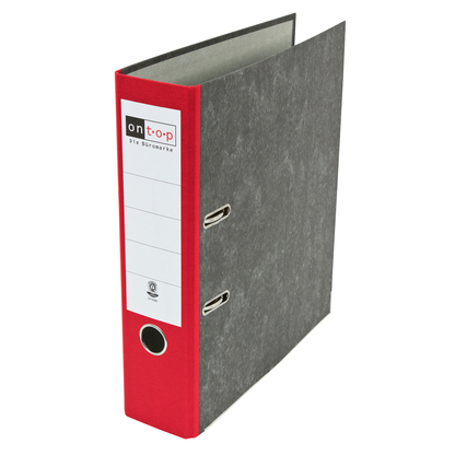 Ordner Wolkenmarmor DIN A4 80 mm rot Produktbild pa_stellvertreter_1 XL