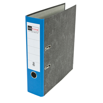 Ordner Wolkenmarmor DIN A4 80 mm blau Produktbild pa_stellvertreter_1 XL