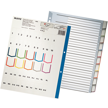 Leitz Ordnerregister 10 Registerblätter Produktbild pa_produktabbildung_1 XL