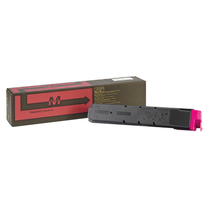 Magenta Toner TK-8600M in Kartonverpackung auf neutralem Hintergrund.