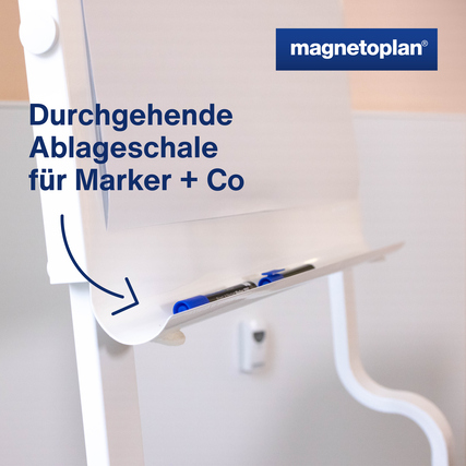 magnetoplan® Mobiles Flipchart Design Evolution Plus Produktbild pa_ohnedeko_1 XL