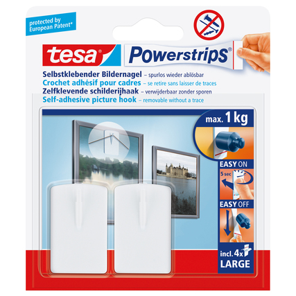 tesa® Haken Powerstrips® Produktbild pa_produktabbildung_1 XL