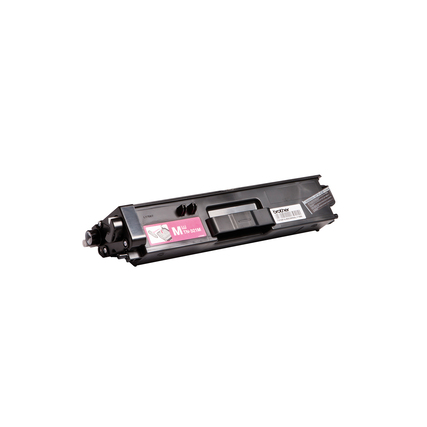 Magenta Tonerpatrone für Drucker im seitlichen Blickwinkel.