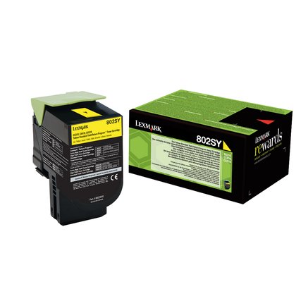 Lexmark Toner 802SY gelb Produktbild pa_produktabbildung_1 XL