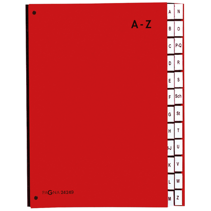 PAGNA Pultordner 24 Fächer rot Produktbild pa_produktabbildung_1 XL