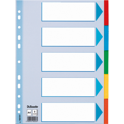 Esselte Ordnerregister 5 Registerblätter Produktbild pa_produktabbildung_1 XL