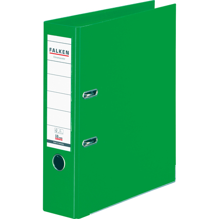 Falken Ordner Chromocolor Kunststoff DIN A4 80 mm grün Produktbild pa_produktabbildung_1 XL