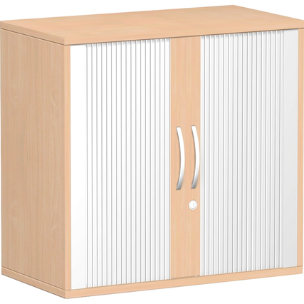 Geramöbel Rollladenschrank Flex 800 x 798 x 425 mm (B x H x T) silber buche Produktbild pa_produktabbildung_1 XL