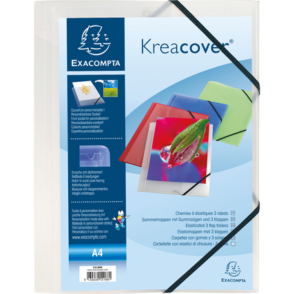 Exacompta Jurismappe Kreacover DIN A4 Polypropylen transparent