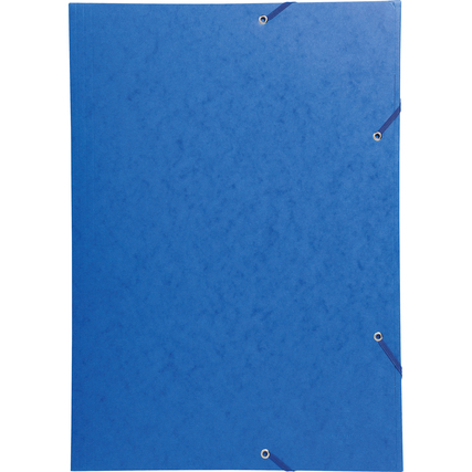 Blaue Sammelmappe mit verstärktem Rücken und Ösen zur Ablage umfangreicher Dokumente.
