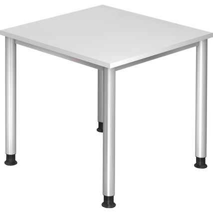 Hammerbacher Schreibtisch 800 x 680-810 x 800 mm (B x H x T) weiß Produktbild pa_produktabbildung_1 XL