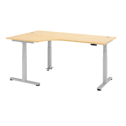 Hammerbacher Schreibtisch 2.000 x 630-1.270 x 1.200 mm (B x H x T) ahorn Produktbild pa_produktabbildung_1 XL