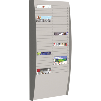Paperflow Prospekthalter 54,4 x 112 x 12,9 cm (B x H x T) grau Produktbild pa_produktabbildung_1 XL