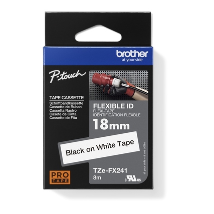 Brother Schriftbandkassette P-touch 18 mm x 8 m (B x L) TZe-FX241 Produktbild pa_produktabbildung_1 XL