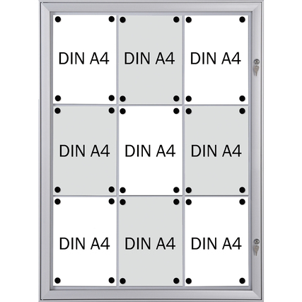 FRANKEN Schaukasten Security 9 x DIN A4 Produktbild pa_anwendungsbeispiel_1 XL