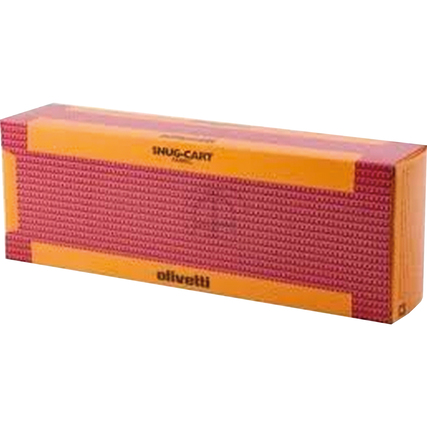 Schachtel mit fünf schwarzen Farbbandkassetten für den Olivetti PR2.